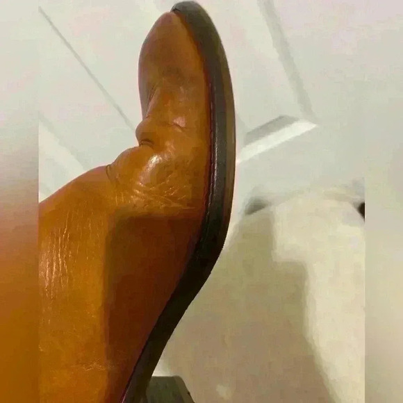 J Crew brown leather boots size 7 western riding - Picture 6 of 16